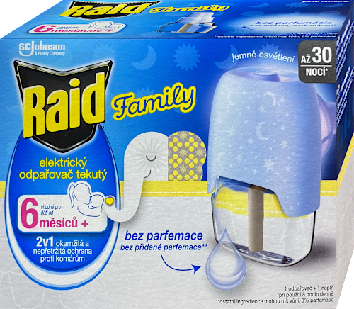 Family elektrický odpařovač s tekutou náplní Raid