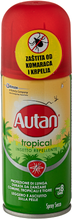 Sprej za zaštitu od komaraca i krpelja tropical Autan