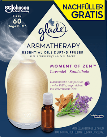 Lufterfrischer Aromatherapy Diffuser Starter-Set Moment of Zen glade