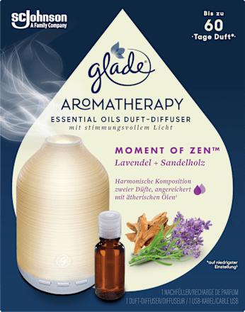Lufterfrischer Aromatherapy Diffuser Moment of Zen Starterset glade
