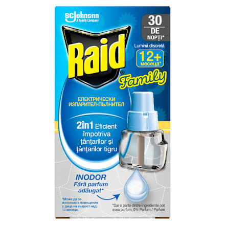 Пълнител за електрически изпарител против комари Family Raid