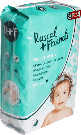 Windeln Gr. 4 (10-15 kg) Rascal+Friends