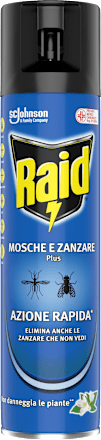 Insetticida Mosche e zanzare Plus Raid