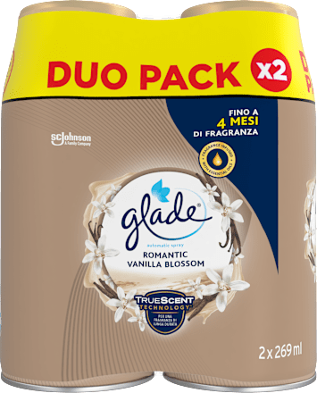 Ricarica bipacco Romantic Vanilla Blossom per diffusore automatic spray glade