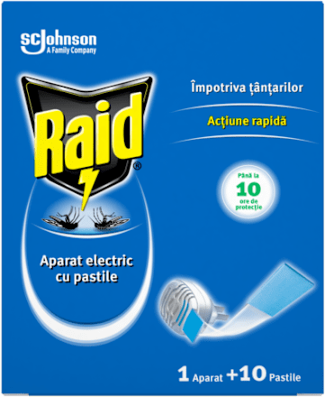 Aparat electronic cu pastile laminate Raid