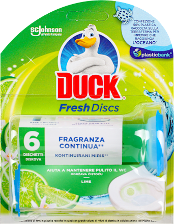 Fresh Discs Lime - osveživač WC šolje DUCK