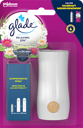 Lufterfrischer Minispray Touch & Fresh Relaxing Zen Starterset glade