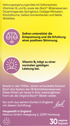Bachblüten Balance & Positivität Kapseln Bach RESCURA