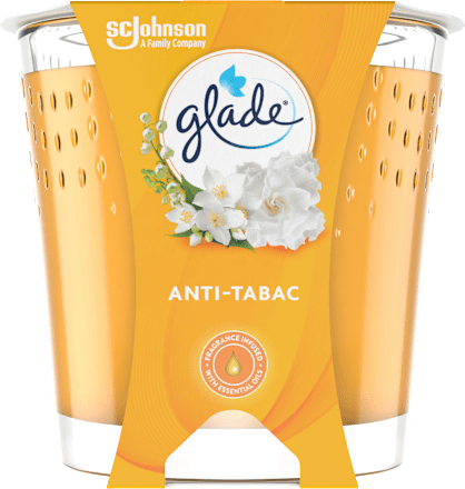 Duftkerze im Glas Anti-Tabac 129g  glade