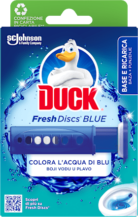 Fresh Discs Blue gel za čišćenje i osvježavanje WC školjke DUCK