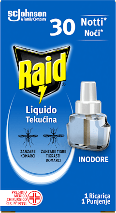 Ricarica 30 notti contro le zanzare Raid