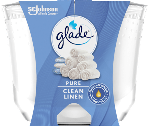 svíčka Clean Linen glade