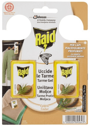 Antitarme gel al cedro Raid