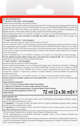WC-Reiniger Original Active Eukalyptus Nachfüllpack WC-Ente