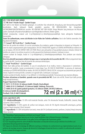 WC-Reiniger Frische-Siegel Garden Escape Nachfüllpack 2 St WC-Ente