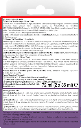 WC-Reiniger Frische-Siegel Virtual Violet Nachfüllpack 2 St WC-Ente