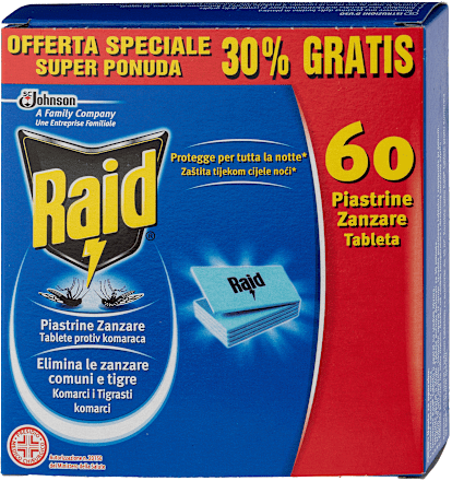 Tablete za električni aparat Raid