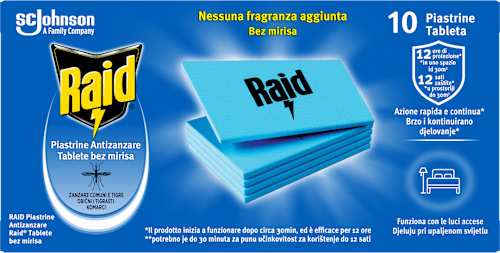 Tablete za električni aparat protiv komaraca Raid
