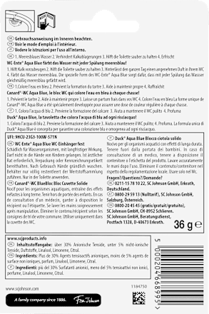 WC-Stein Aqua Blue Marine WC-Ente