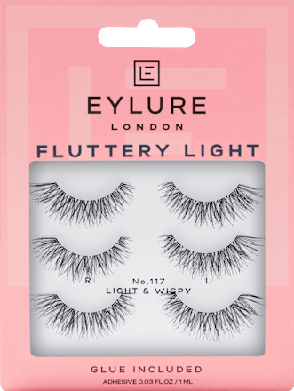 Künstliche Wimpern Fluttery Light 117 Multipack (3 Paar) Eylure