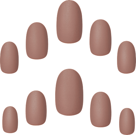 Künstliche Nägel Mink Nude Oval Elegant Touch