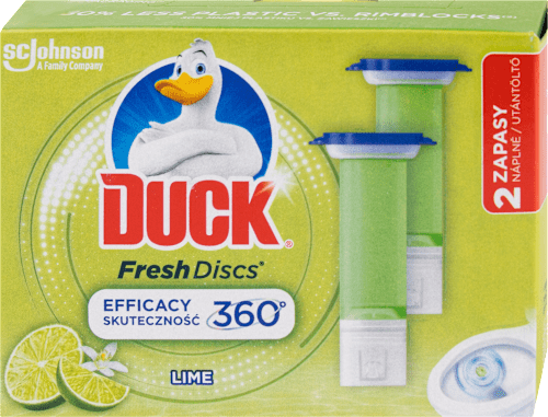 Fresh Discs WC čistič Limetka náplň 2x36 ml DUCK