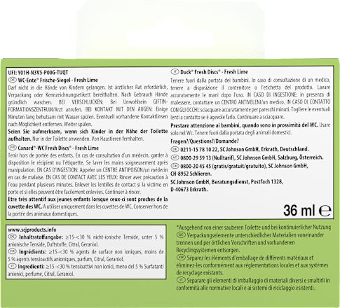 WC-Reiniger Frische-Siegel Limone Starterset WC-Ente