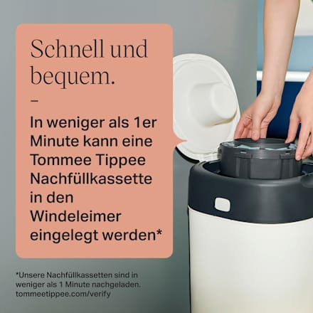 Nachfüllkassetten für Windeleimer Twist & Click und Sangenic Tec  Tommee Tippee