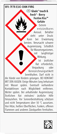 Lufterfrischer Minispray Touch & Fresh Berry Festive Kiss Nachfüllpack glade