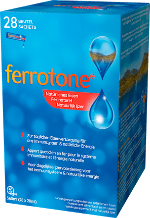 Natürliches Eisen Sachets 28 St (28x20 ml) Ferrotone