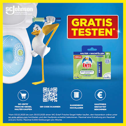 WC-Reiniger Frische-Siegel Limone Starterset WC-Ente