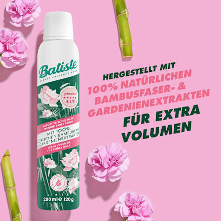 Trockenshampoo Naturally Bambusfaser & Gardenie Batiste