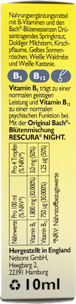 Bachblüten Nachtruhe Tropfen Bach RESCURA