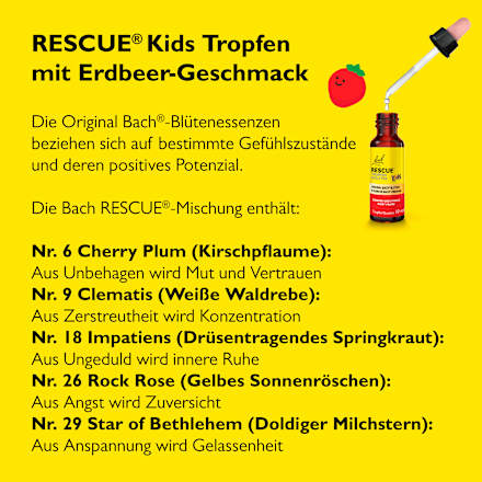 Rescue Tropfen Kids Erdbeere Bach RESCUE