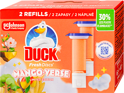 WC-öblítő korong utántöltő Mango Verse DUCK