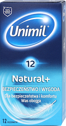 Prezerwatywy lateksowe Natural+ UNIMIL