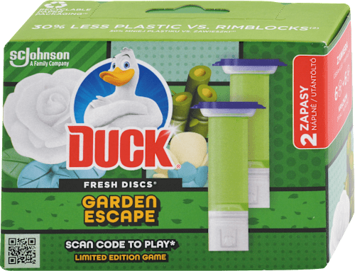 WC čistič Fresh Discs Garden Escape, náhradná náplň DUCK