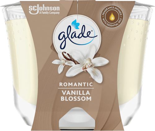 Duftkerze im Glas Romantic Vanilla Blossom glade