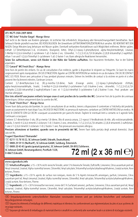 WC-Reiniger Frische-Siegel Mango Verse Nachfüllpack 2 St WC-Ente
