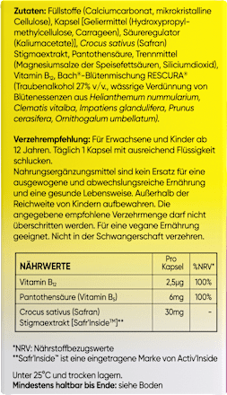 Balance & Positivität Bachblüten Kapseln Bach RESCURA