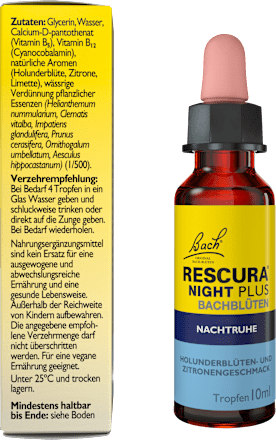 Bachblüten Nachtruhe Tropfen Bach RESCURA
