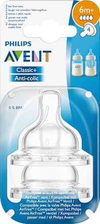 Trinksauger Anti-colic Silikon, ab 6 Monaten PHILIPS AVENT