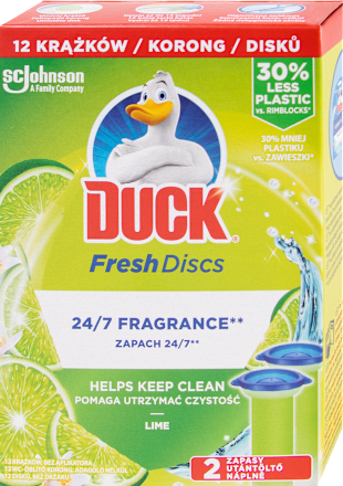 Fresh Discs WC čistič limetka, náplň 2x36 ml DUCK