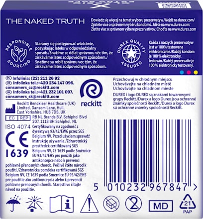 Prezerwatywy lateksowe Extra Safe Durex