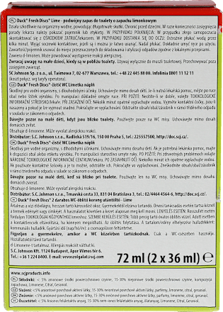 FRESH DISCS LIME DUO - żelowe krążki  DUCK