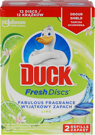 FRESH DISCS LIME DUO - żelowe krążki  DUCK