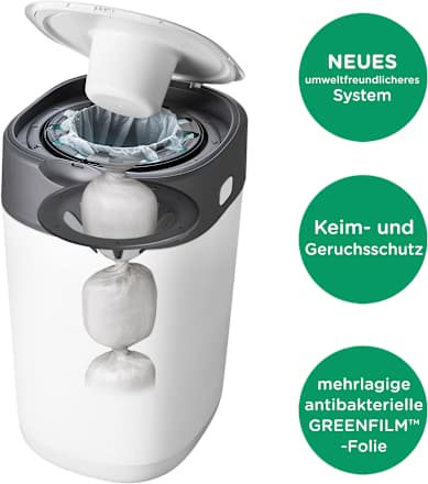 Windeleimer Twist & Click Sangenic weiß Tommee Tippee