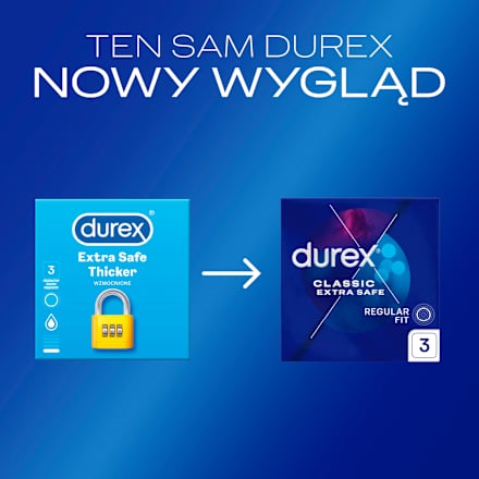 Prezerwatywy lateksowe Extra Safe Durex