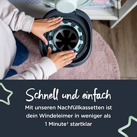 Nachfüllkassetten für Windeleimer Twist & Click und Sangenic Tec Tommee Tippee