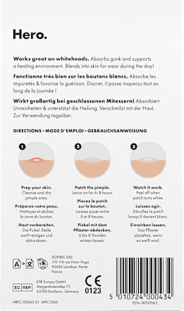 Anti Pickel Patches Mighty Patch Invisible+ Hero.